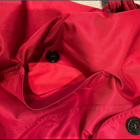Red Burberry Coat - Picture 12 of 13